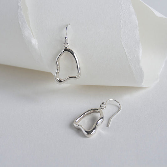 Boucles d'oreilles Uniris faits au Québec en argent sterling par Atelier Chicoine