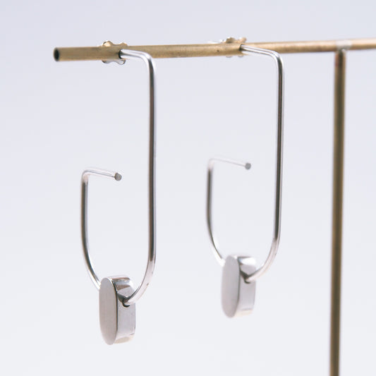 Boucles d'oreilles GEO en argent