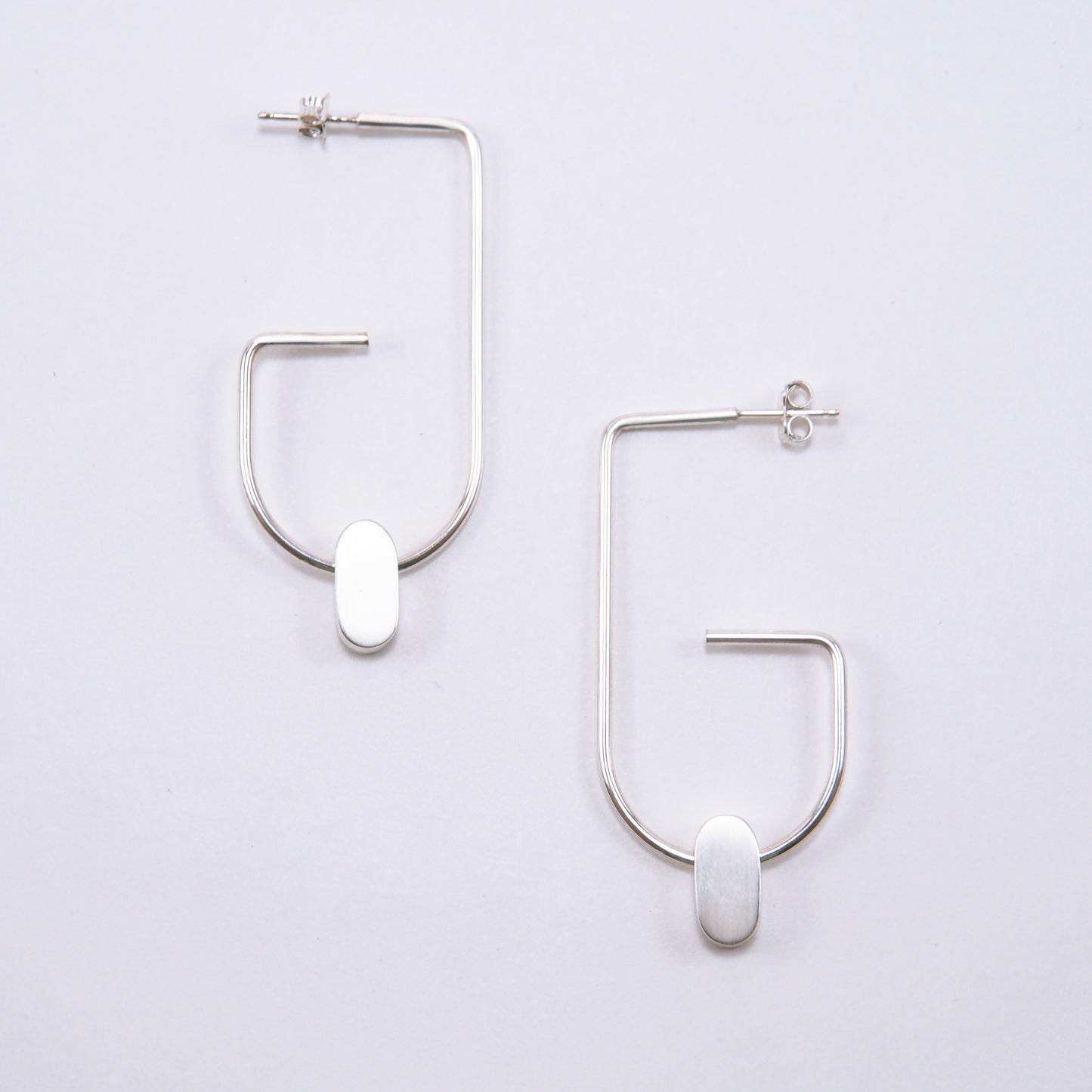 Boucles d'oreilles GEO en argent