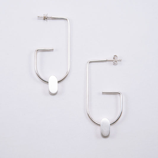 Boucles d'oreilles GEO en argent